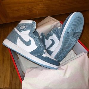 Nike Air Jordan 1 High OG Denim Women Sz 9.5/Men 8 NEW.DS.NWB Message 4 Discount